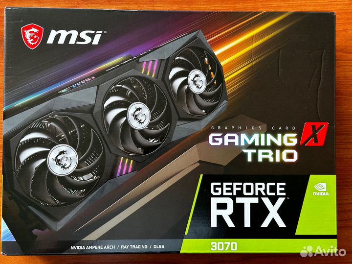 Видеокарта MSI Geforce RTX 3070 gaiming x trio 8gb