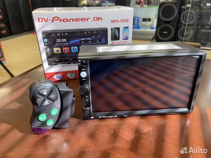 Авто магнитола 2DIN Pioneer 7056 пульт блютуз