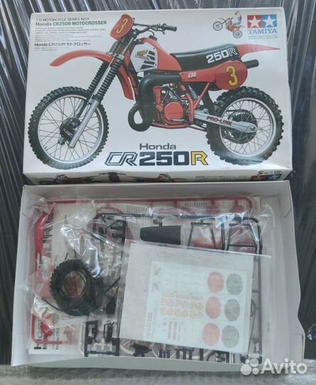 Honda CR250R Motocrosser, Tamiya, 14011, 1/12