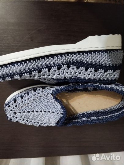 Мокасины женские р. 38(ручная работа)