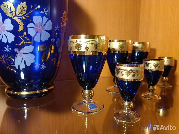 Рюмки бокалы фужеры богемия