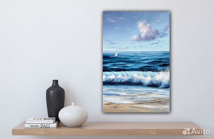 Карина маслом на холсте Морской пейзаж Море маслом