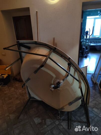 Акриловая ванна угловая бу