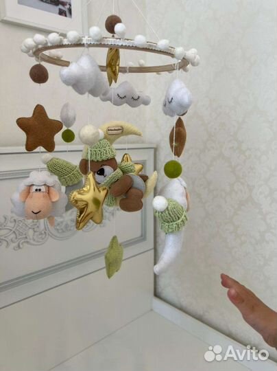 Мобиль в кроватку музыкальный колыбельная