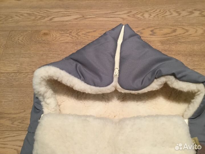 Зимний конверт новый на овчине для малыша Alwero