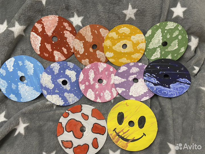 Раскрашенные диски decor