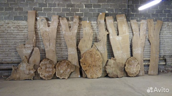 Слэбы и торцевые спилы (карагач,горный тополь капо