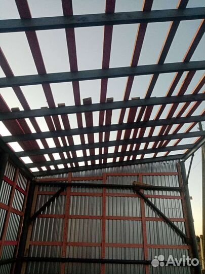 Сварочные работы. Строительство ангара. Гаража