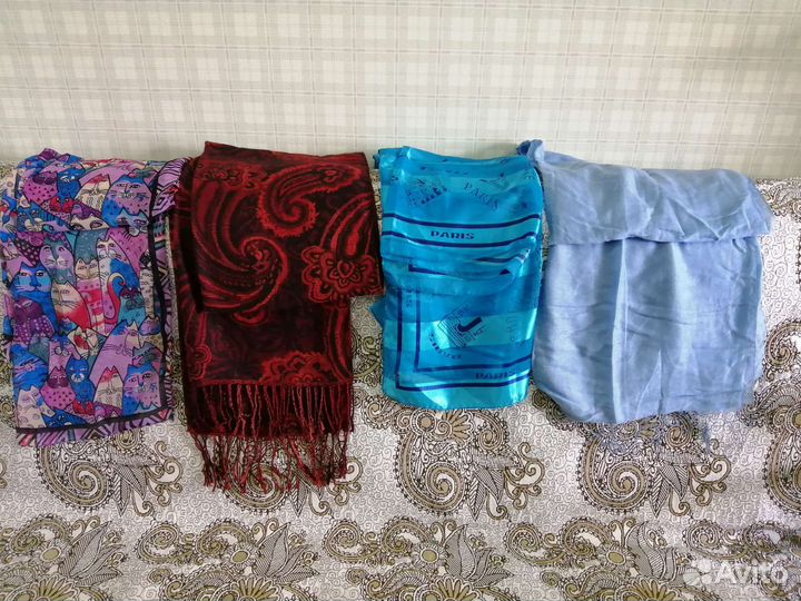 Шарфы, палантины, парео и пляжные накидки