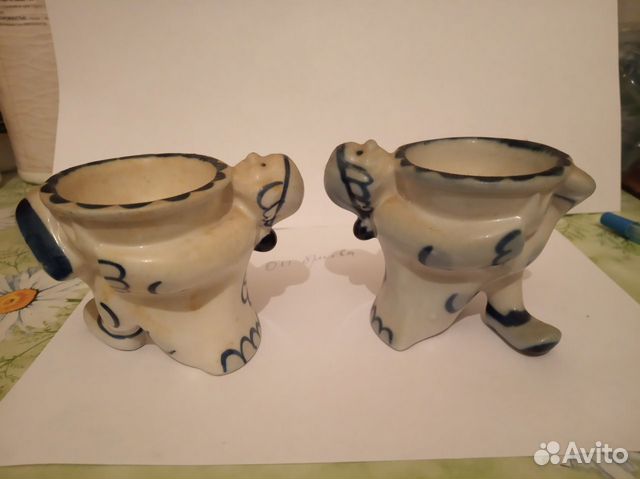 Фигурки людей-солонки фарфоровые