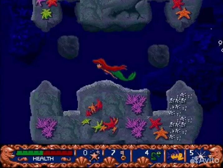 Картридж Sega ariel little mermaid