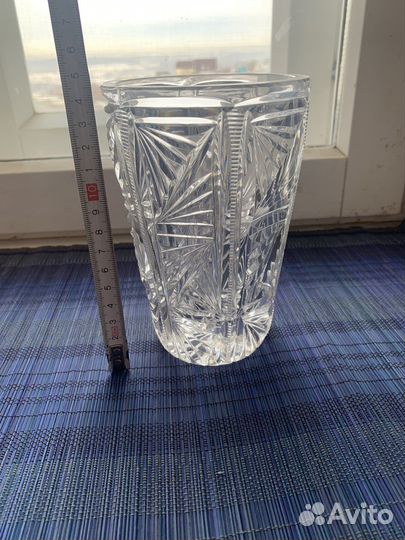 Хрустальная ваза емкость 1,2л