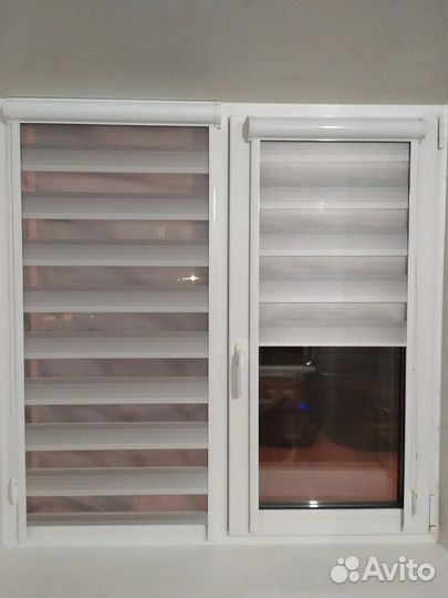 Рулонные шторы день ночь