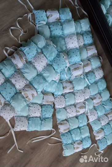 Бортики для новорожденных бомбон в кроватку