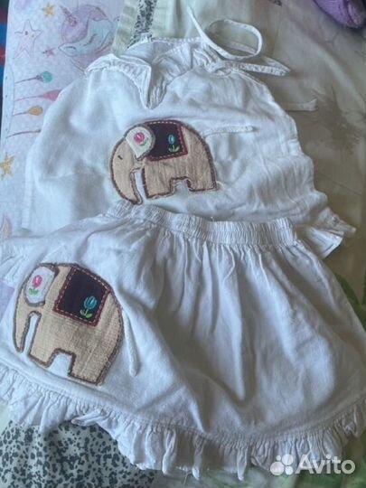 Вещи пакетом на девочку 92-104 много