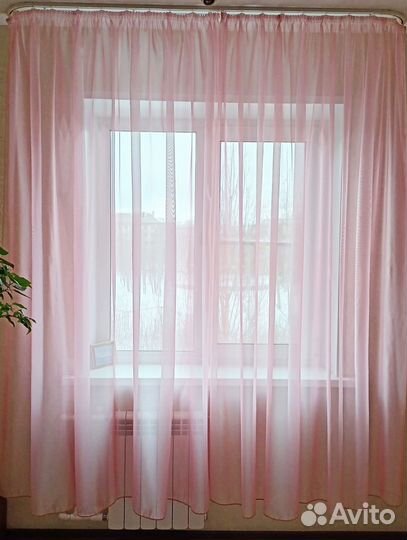 Штора тюль из полуорганзы 5,0 новая