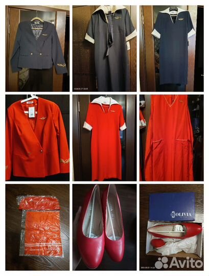 Форма для стюардессы Аэрофлот. 42 44 46 48