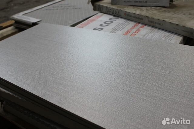 Керамическая плитка и гранит серый под ткань 40х80