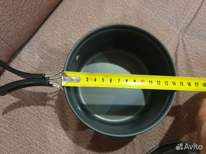 Кастрюлька на 1л из анодированного алюминия