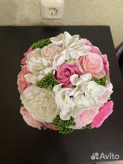Букет из мыльных цветов