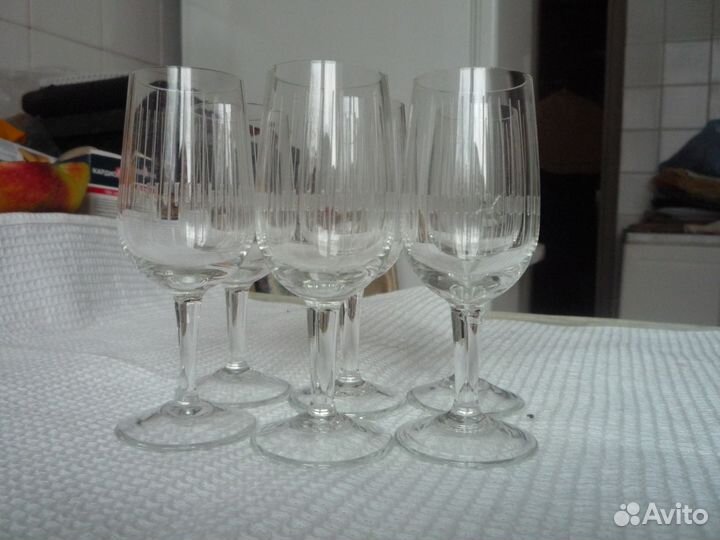 Фужеры, рюмки, стаканчики, стаканы из стекла СССР