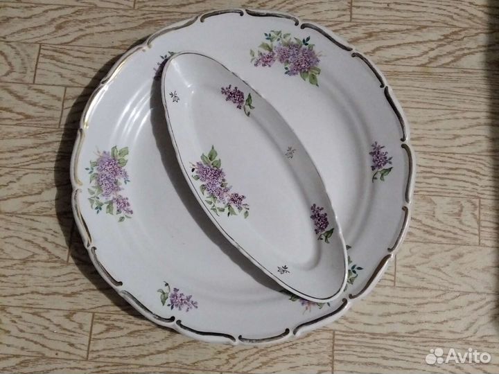 Тарелка и селедочница