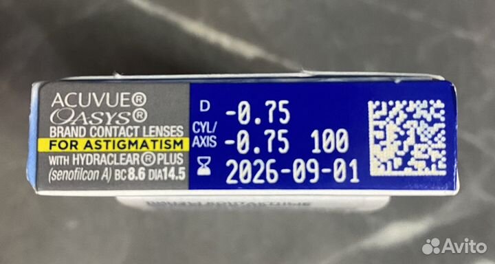 Линзы контактные acuvue oasys астигматизм