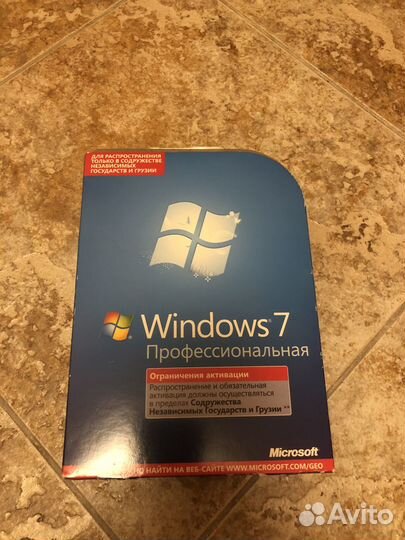 Windows 7 Professional русская коробочная версия
