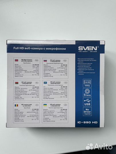 Веб-камера sven IC-990 HD Новый