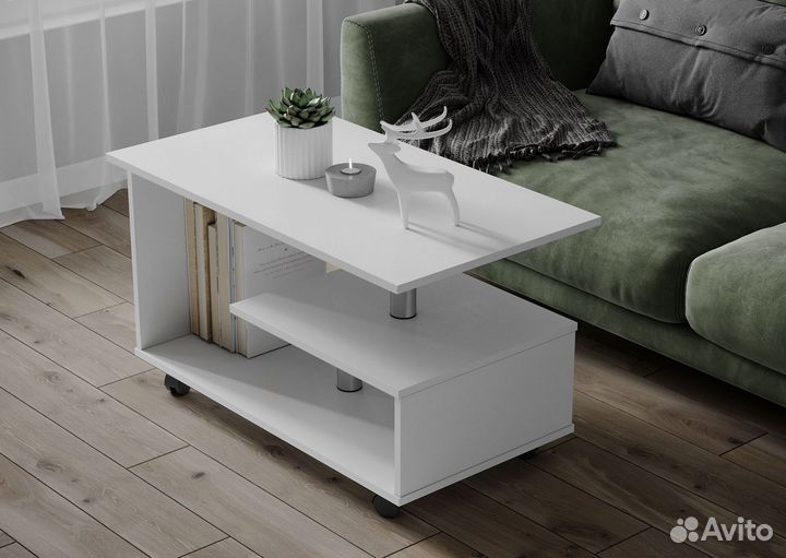 Журнальный столик Консул-5 белый