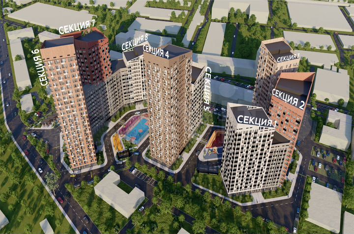 1-к. квартира, 41,5 м², 2/24 эт.