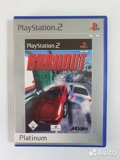 PS2 Burnout. Лицензия (без мануала, есть трещинки)