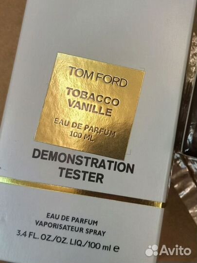 Tom ford tobacco vanille тестер 100мл