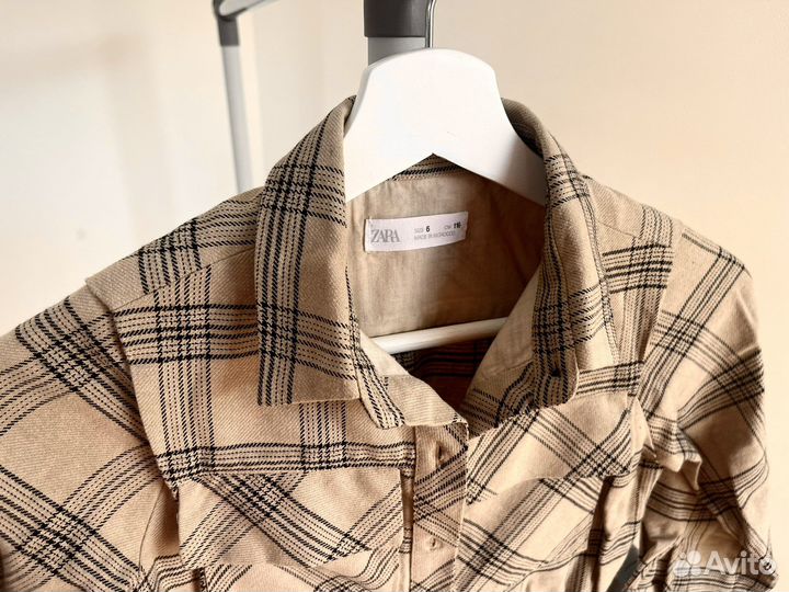 Платье рубашка zara