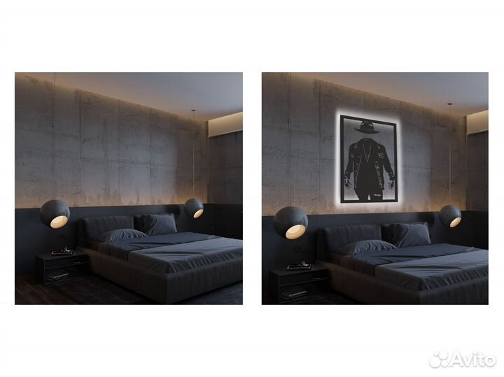 Настенное панно с подсветкой