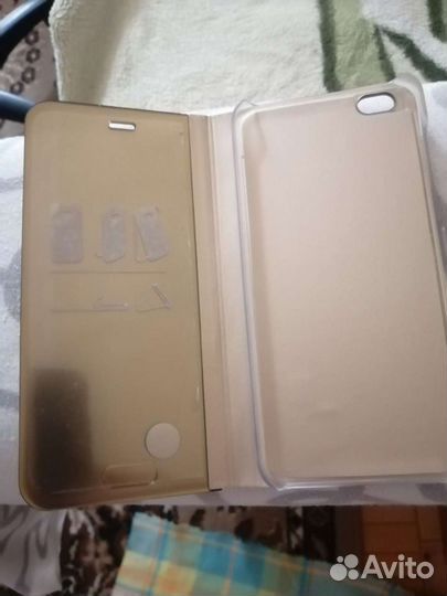 MI-5C. чехол-книжка. В плёнке. цвет золото