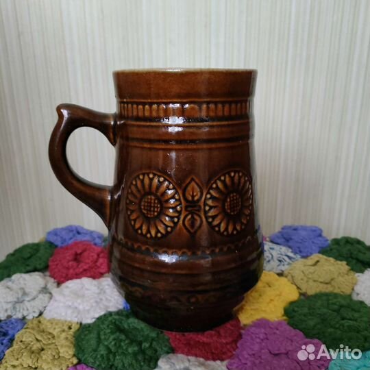 Кружка пивная СССР 80-90 гг. керамическая