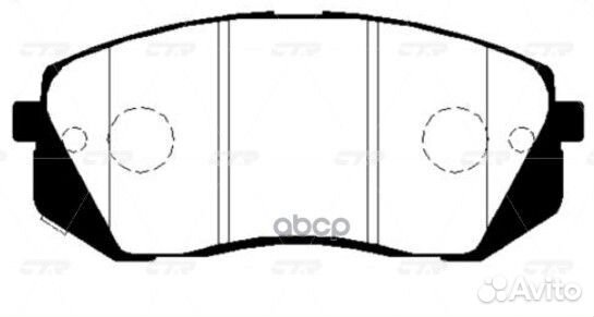 Колодки тормозные hyundai i40 11- передние ckkh