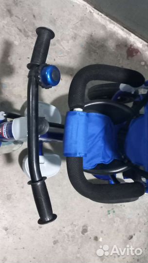 Велосипед коляска трёхколёсный с ручкой