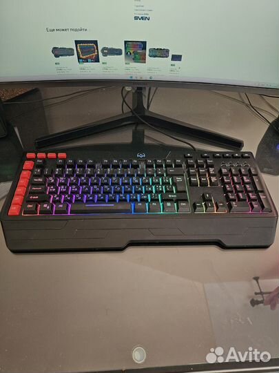 Игровая клавиатура с подсветкой sven
