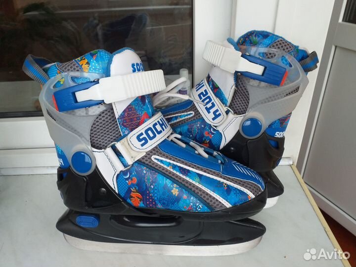 Коньки детские раздвижные р.29-33