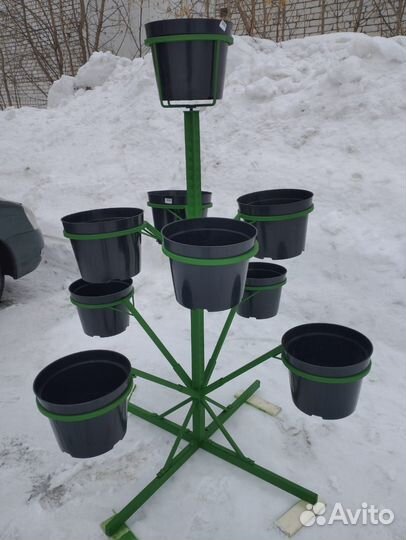 Подставка для цветов напольная металлическая