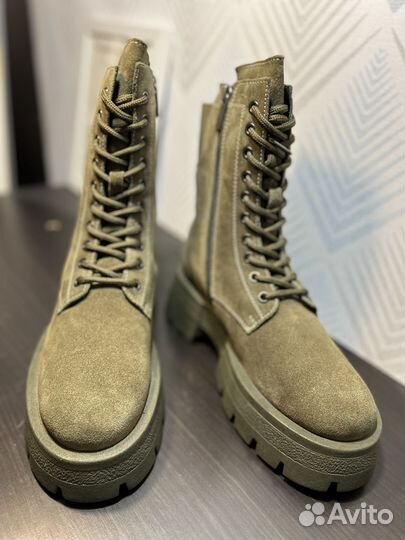 Ботинки зимние alba 37р новые натуральная замша