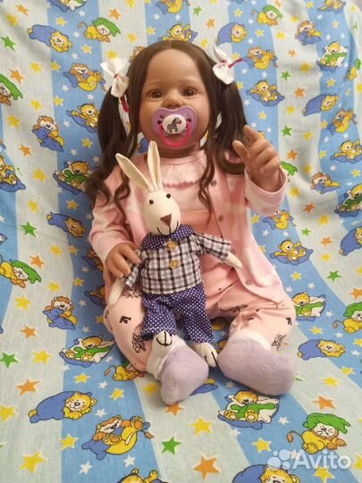 Кукла Реборн Бэгги 60см