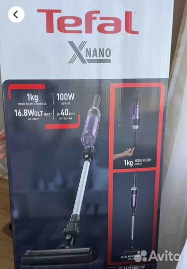 Вертикальный пылесос tefal