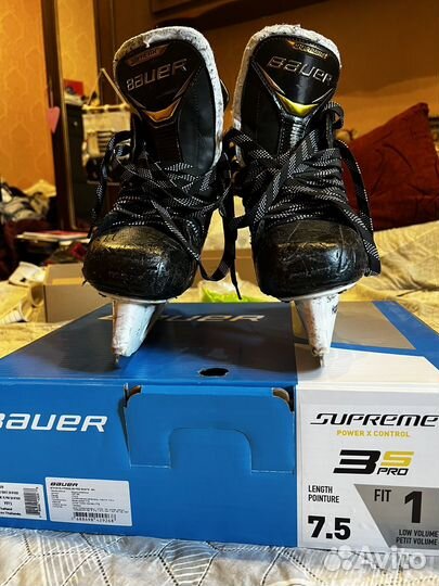 Хоккейные коньки bauer 3s pro 7,5 fit 1