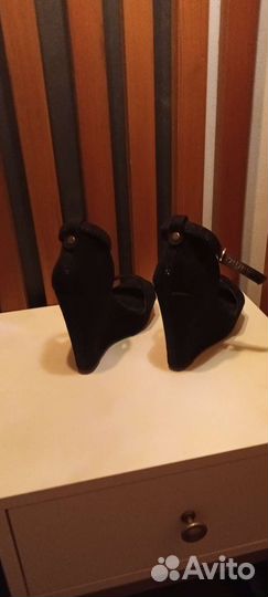 Босоножки женские 37 размер, искусственная замша