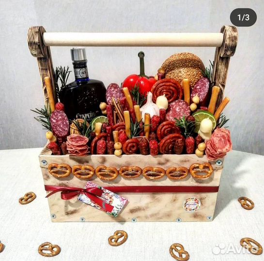 Мужские съедобные букеты