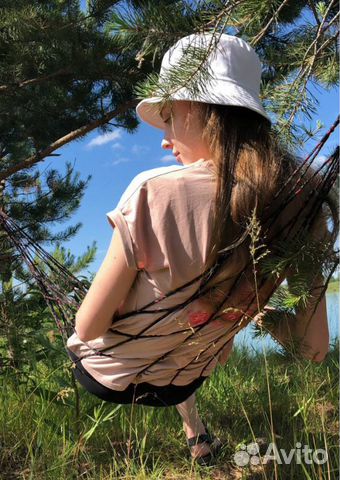 Гамак сетка 200х80см, нейлон, до 80кг