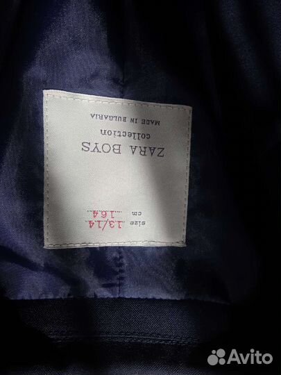 Zara оригинал. Пиджак тёмно-синий для мальчика